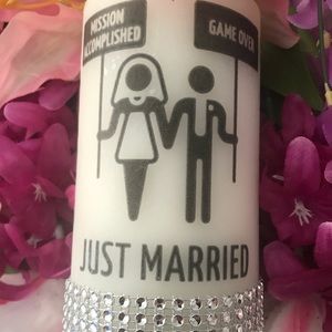 Personalized wedding keepsake or centerpiece.